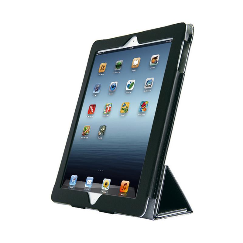 EXCO蘋果iPad-2/3/4平板多折Y型智能休眠豎橫屏皮套